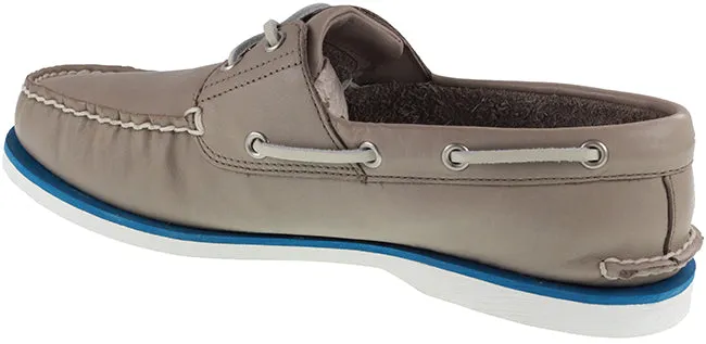 Timberland Boots Mens 2 Eye Classic Boat Shoe Mid Grey