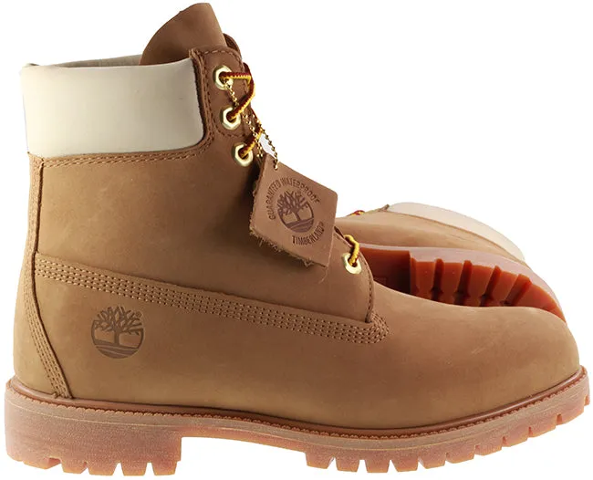 Timberland Boots Mens 6 Inch Prem Brown Beige