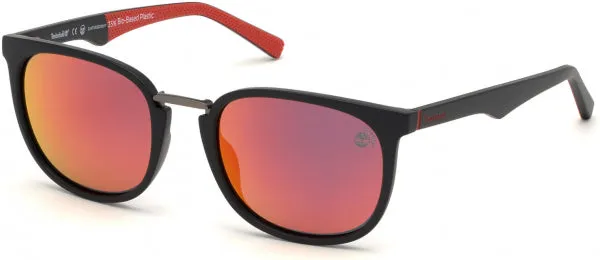 Timberland Men Red Mirror Sunglasses