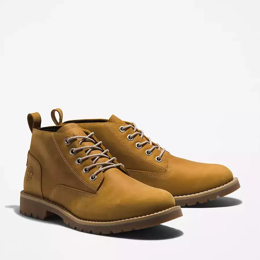 Timberland Men's Redwood Falls Waterproof Chukka Boot Shoes - Wheat Full Grain