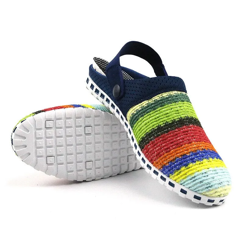 Women's stylish pretty knitted pretty slip-on sandals CL