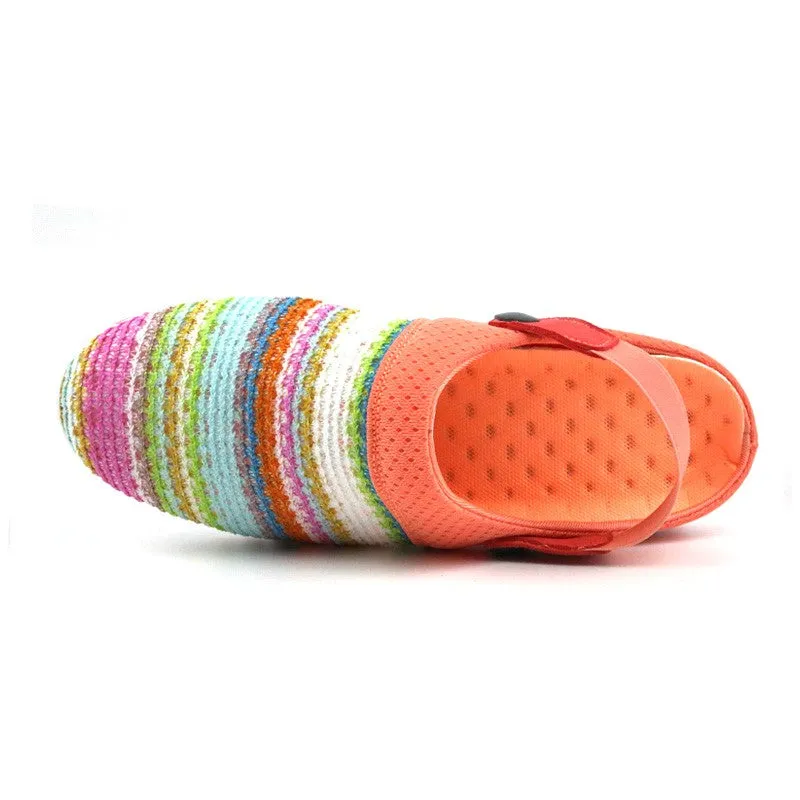 Women's stylish pretty knitted pretty slip-on sandals CL