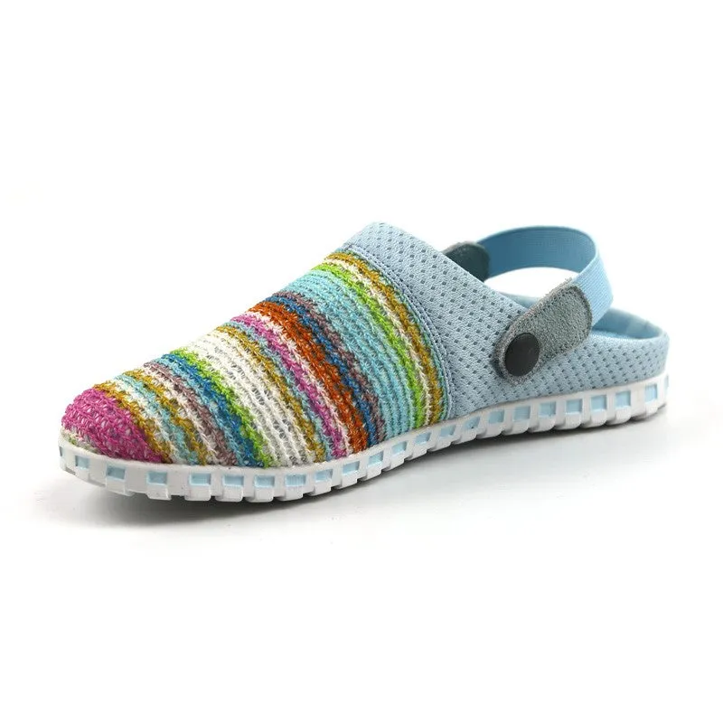 Women's stylish pretty knitted pretty slip-on sandals CL