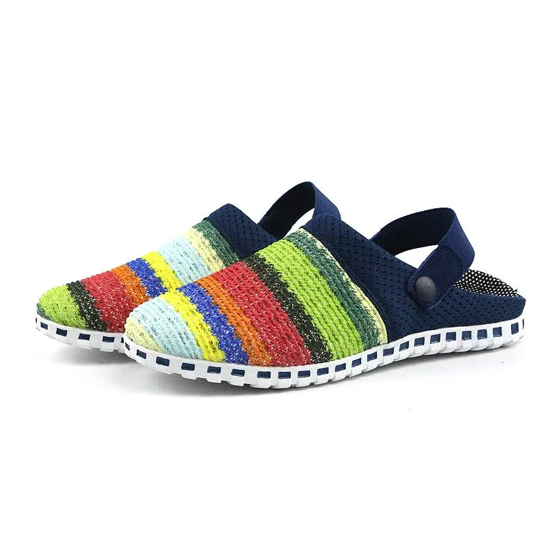 Women's stylish pretty knitted pretty slip-on sandals CL